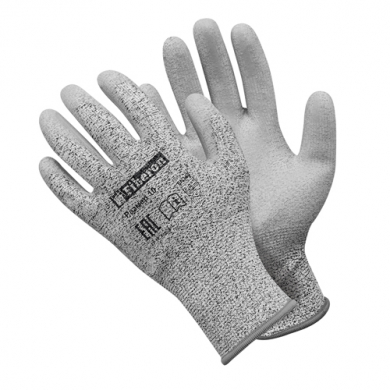Перчатки «Защита от порезов: КЕРАМИК», со стекловолокном, полиуретановое покрытие, в и/у, Fiberon, 10(XL)